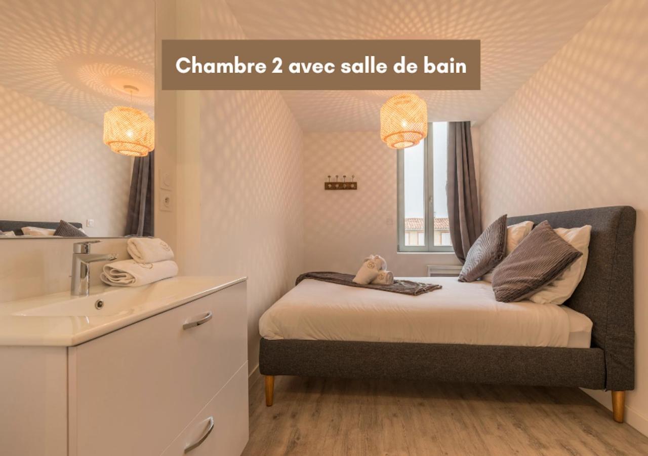 Atypique - 2 Chambres Avec Salles De Bains, Cuisine Equipee, Parking Gratuit Castelsarrasin Buitenkant foto